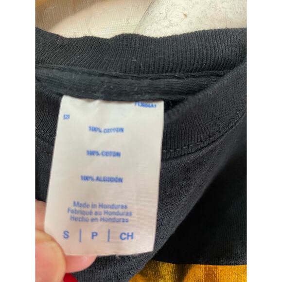 35 & Fabulous Cropped Women's Shirt GUC 35th Birthday Lips S Black Gold - Picture 2 of 5